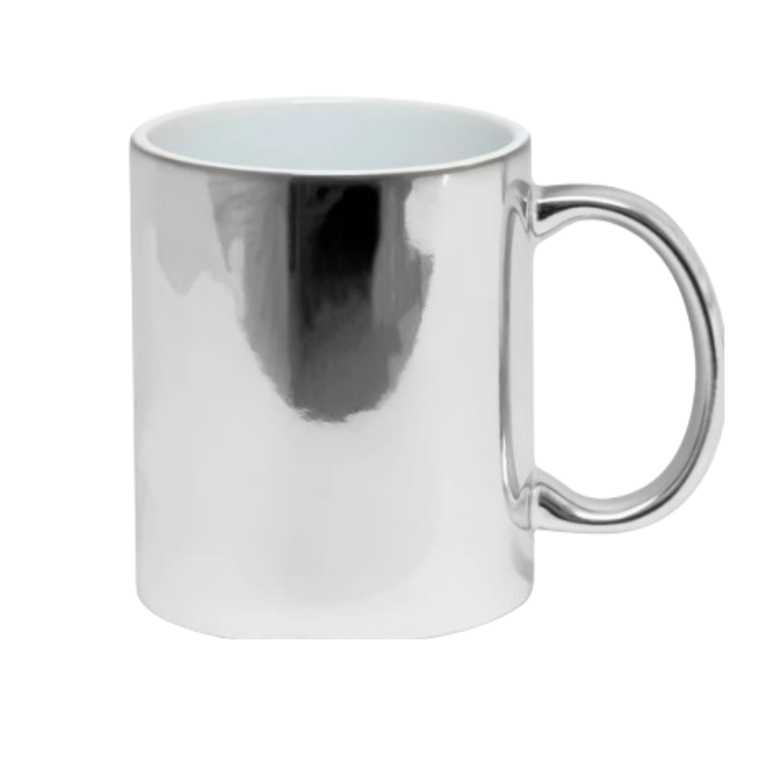 Caneca Metalizada Prata