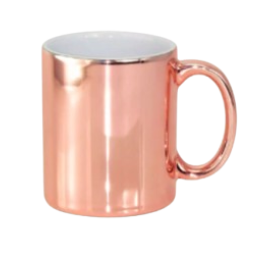 Caneca Metalizada Rosé Gold