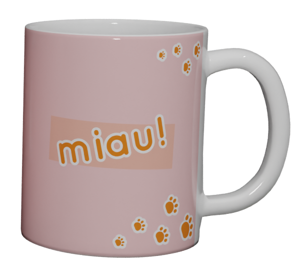 Caneca Gatinho Branco - imagem 2