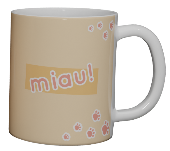 Caneca Gatinho Tricolor - imagem 2