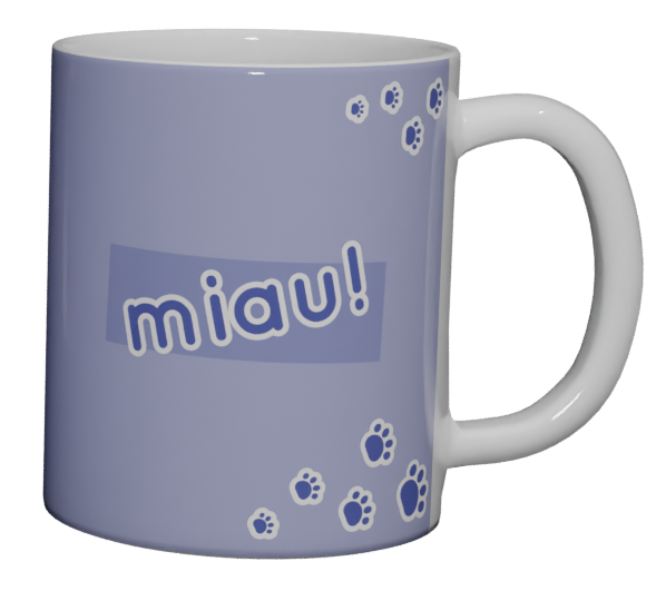 Caneca Gatinho Cinza Escuro - imagem 2